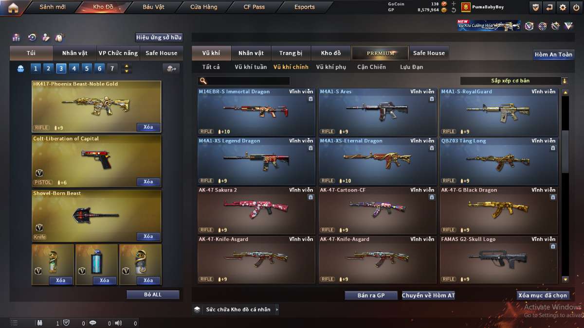 shop acc cf uy tin gia re